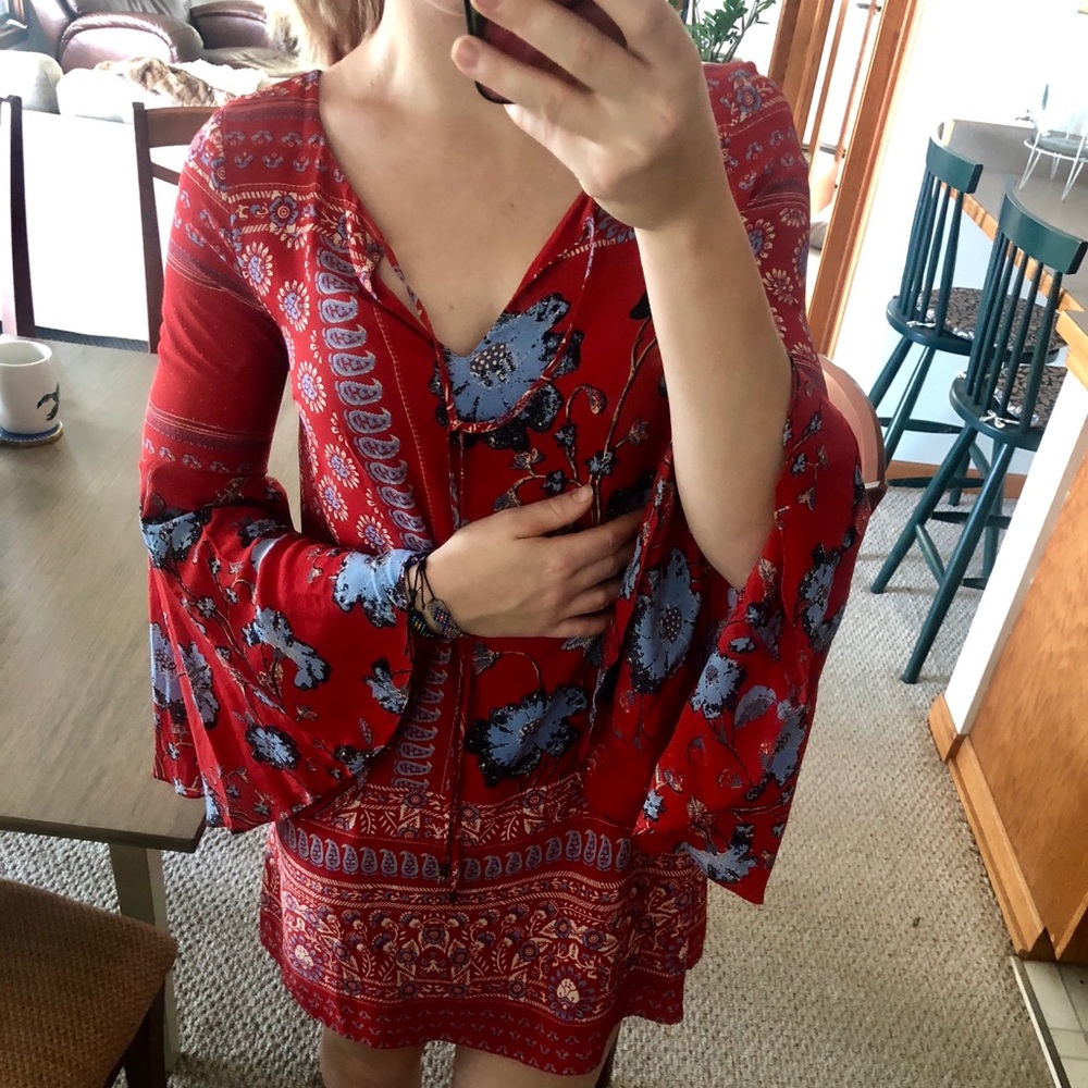Beautiful red dress from Anthropologie